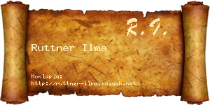 Ruttner Ilma névjegykártya